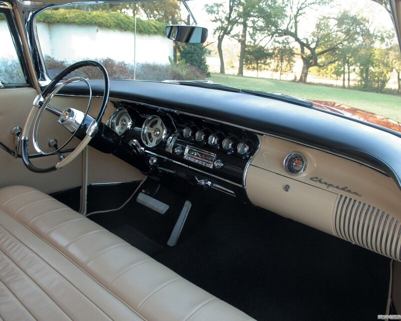 Classic car interior dashboard