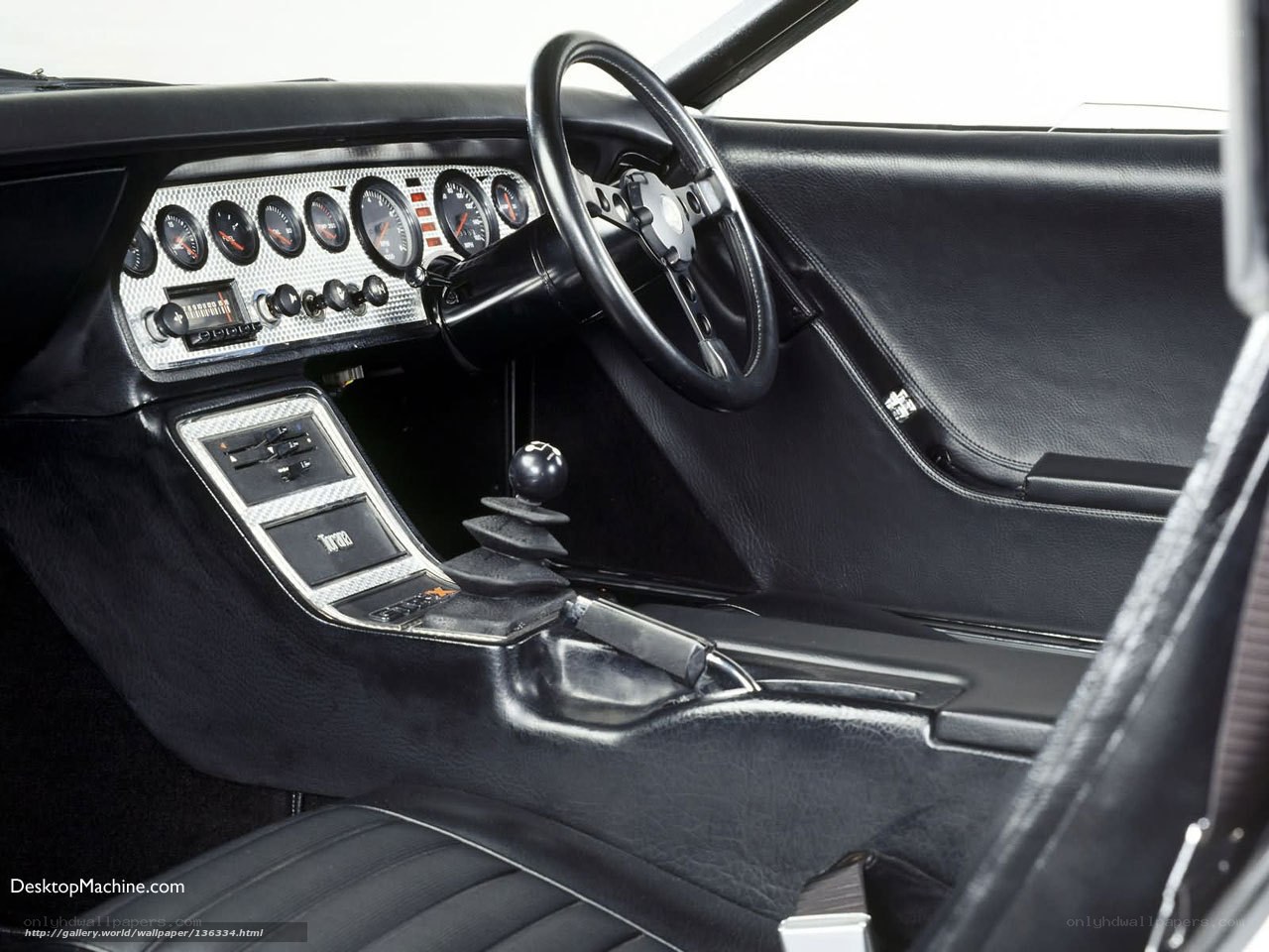 classic car interior dashboard