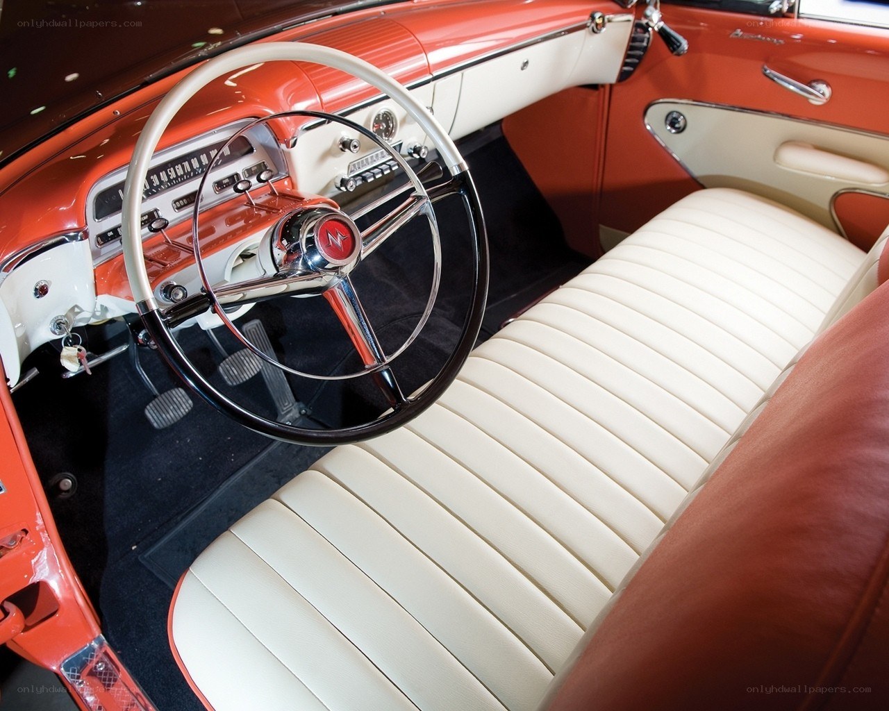 classic car interior dashboard