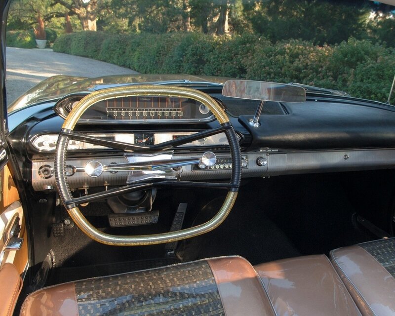 Classic car interior dashboard