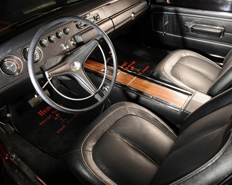 Classic car interior dashboard