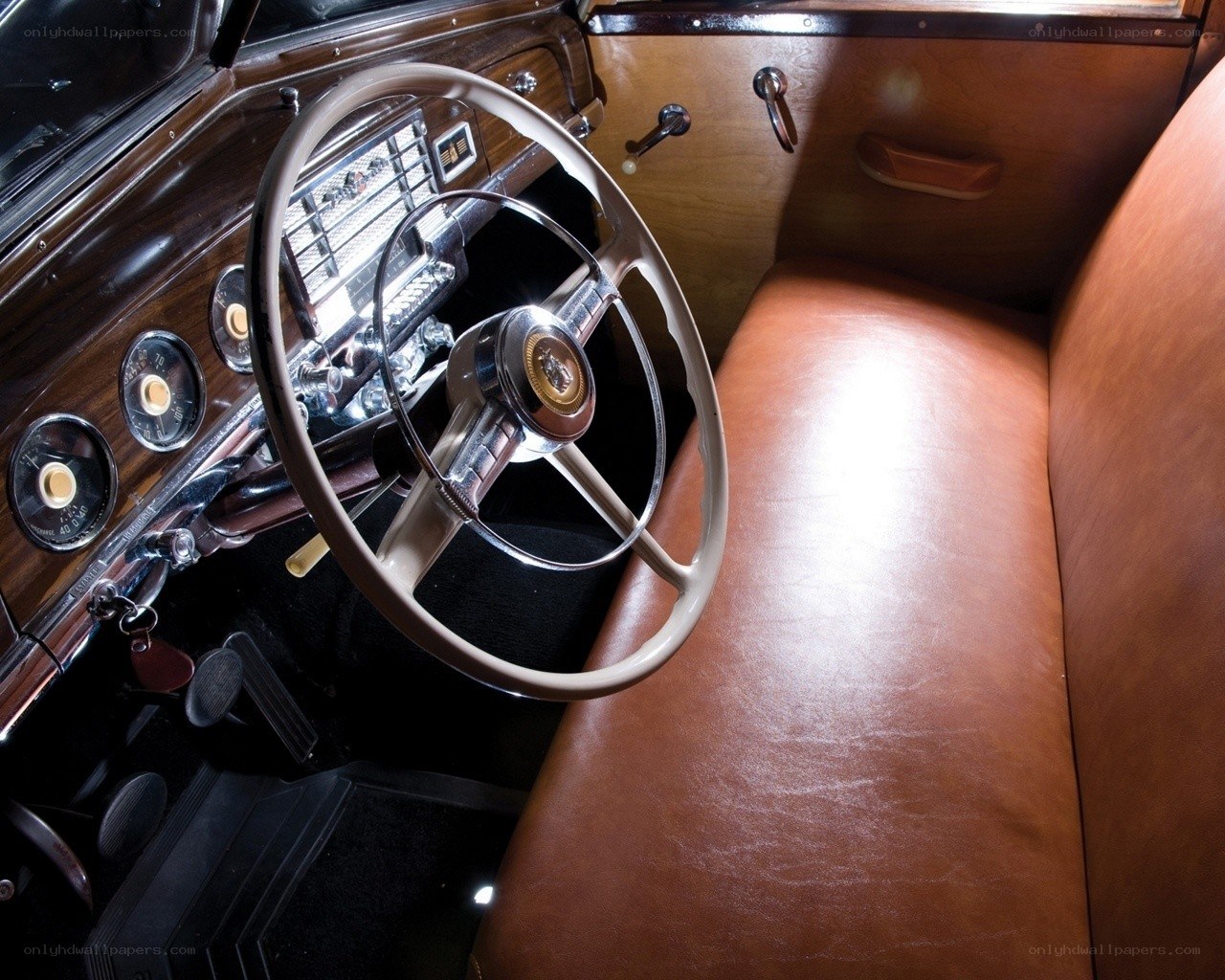 classic car interior dashboard