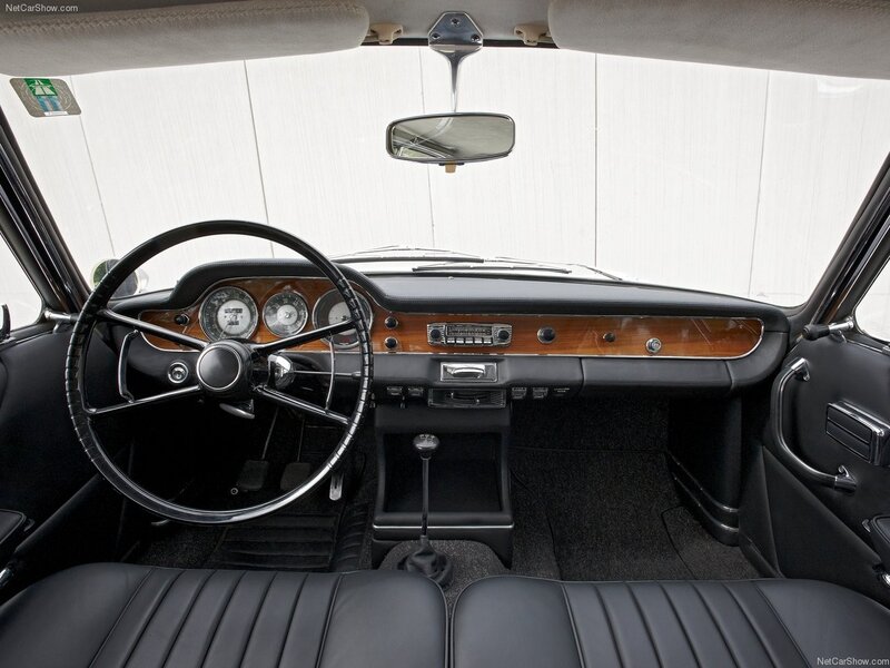 Classic car interior dashboard