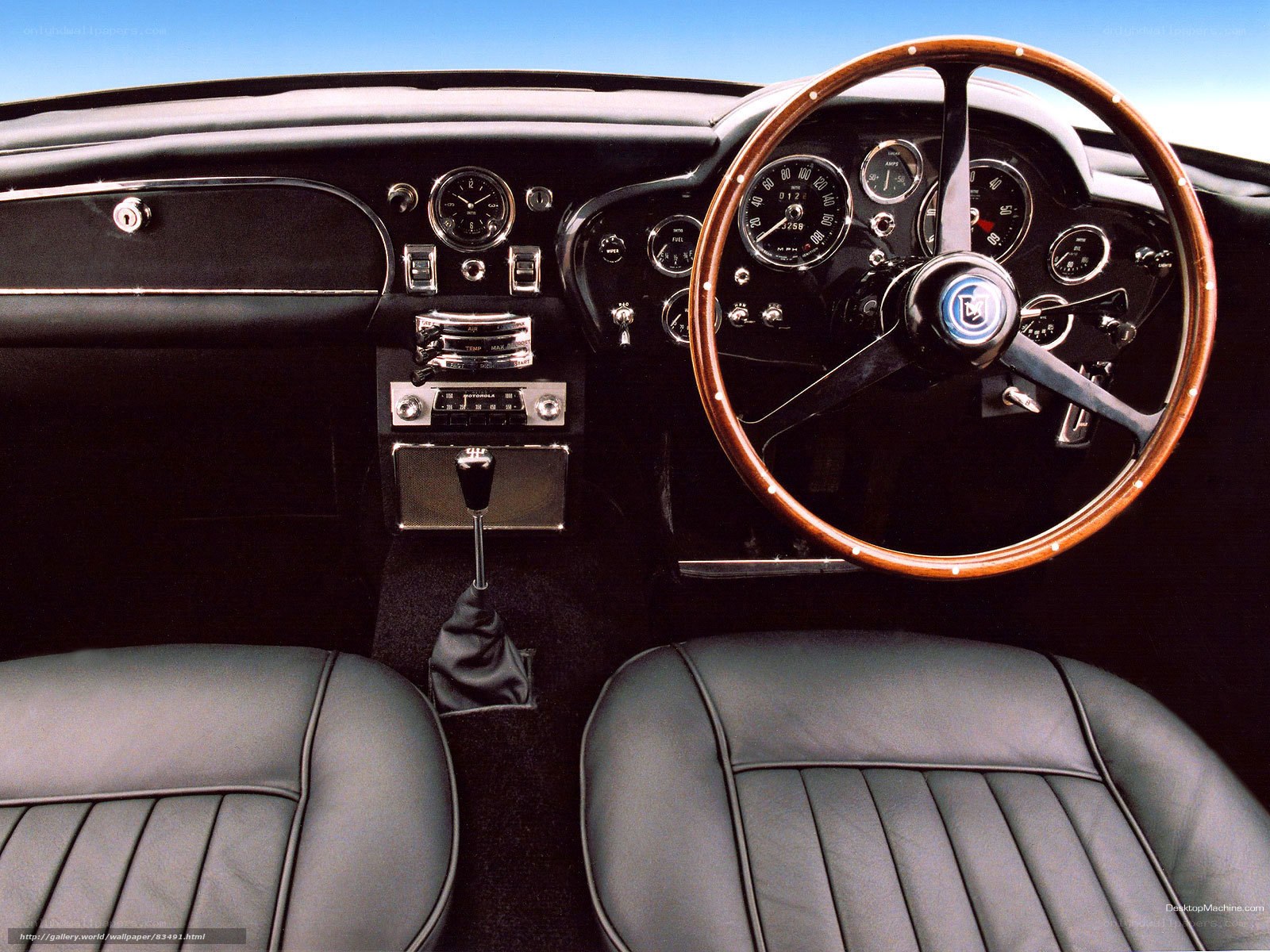 classic car interior dashboard