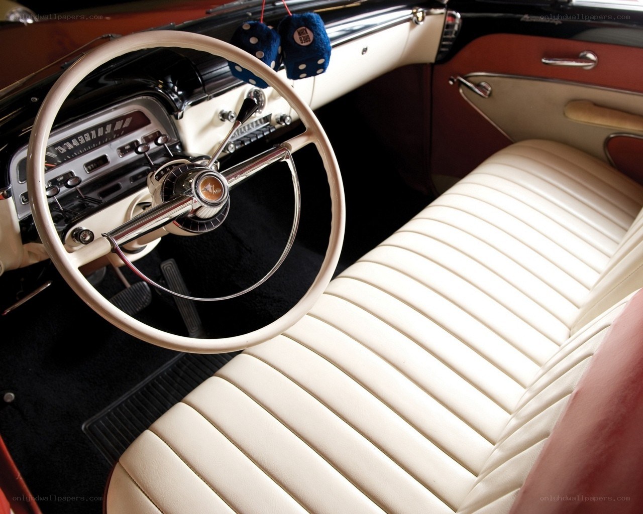 Classic car interior details