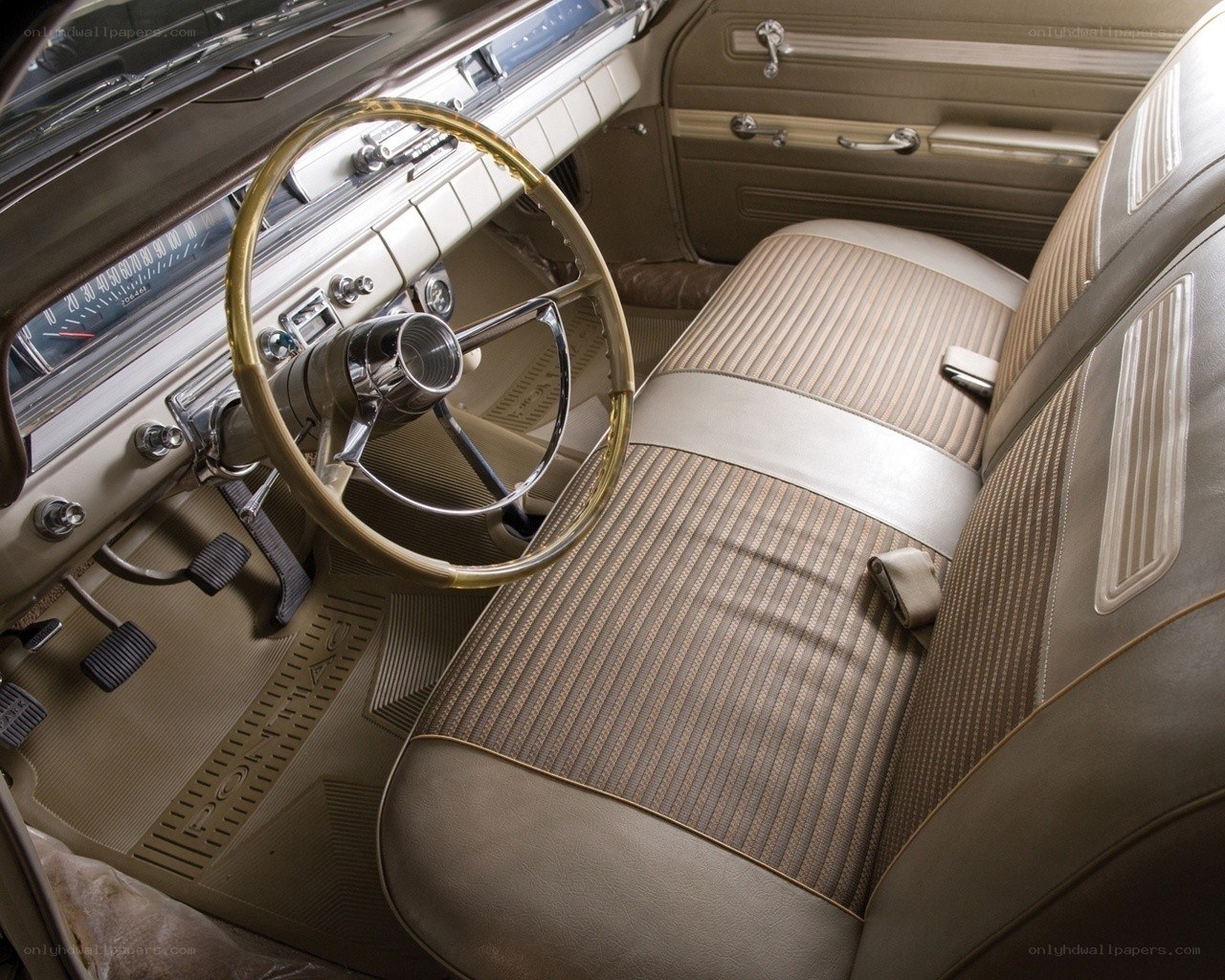 Classic car interior details