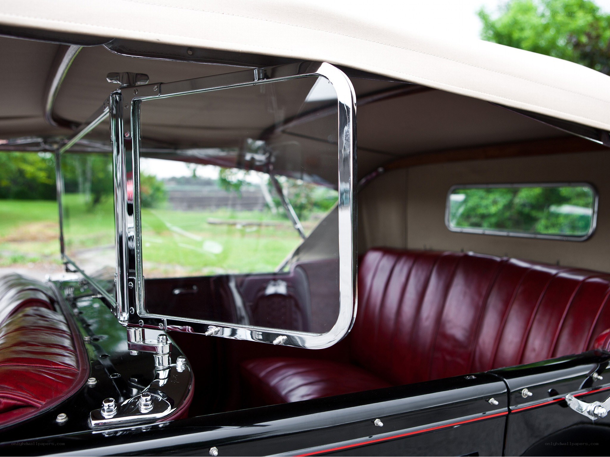 Classic car interior details