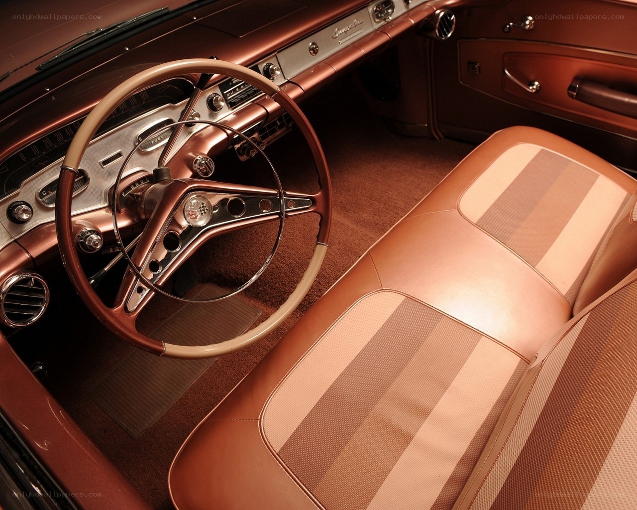 Classic car interior details