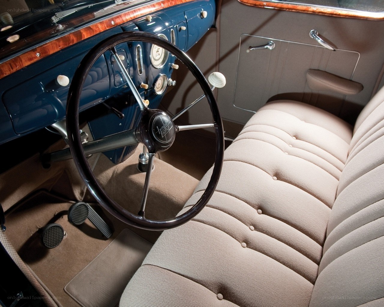 Classic car interior details