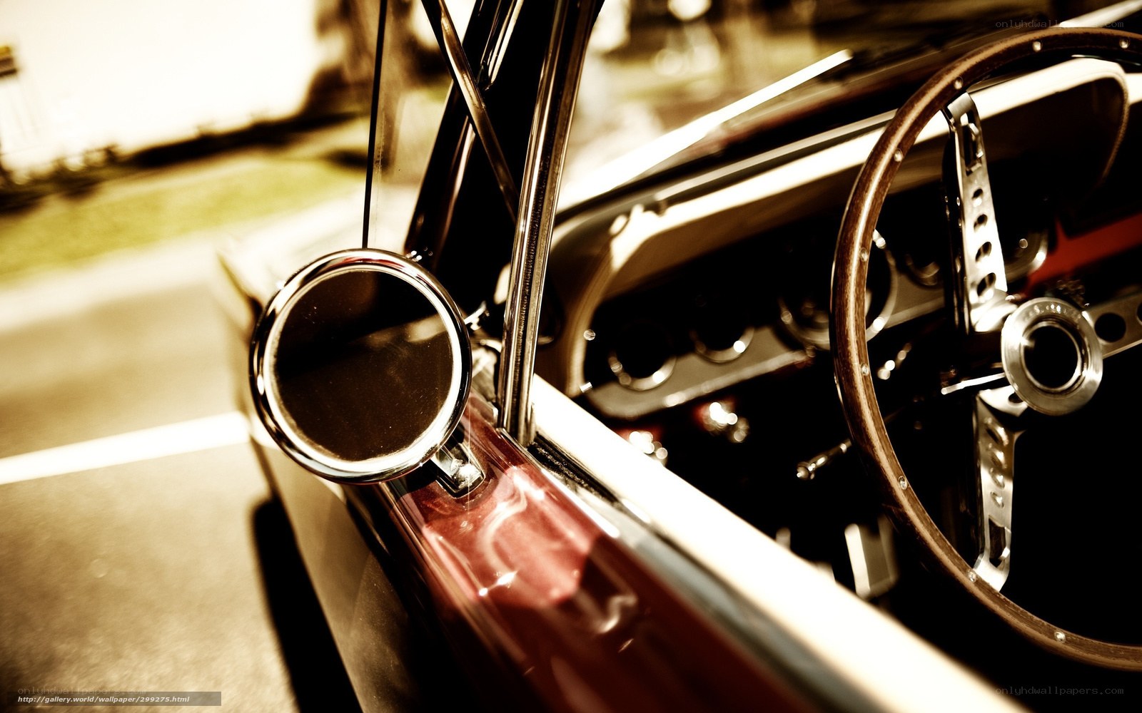 classic car interior details