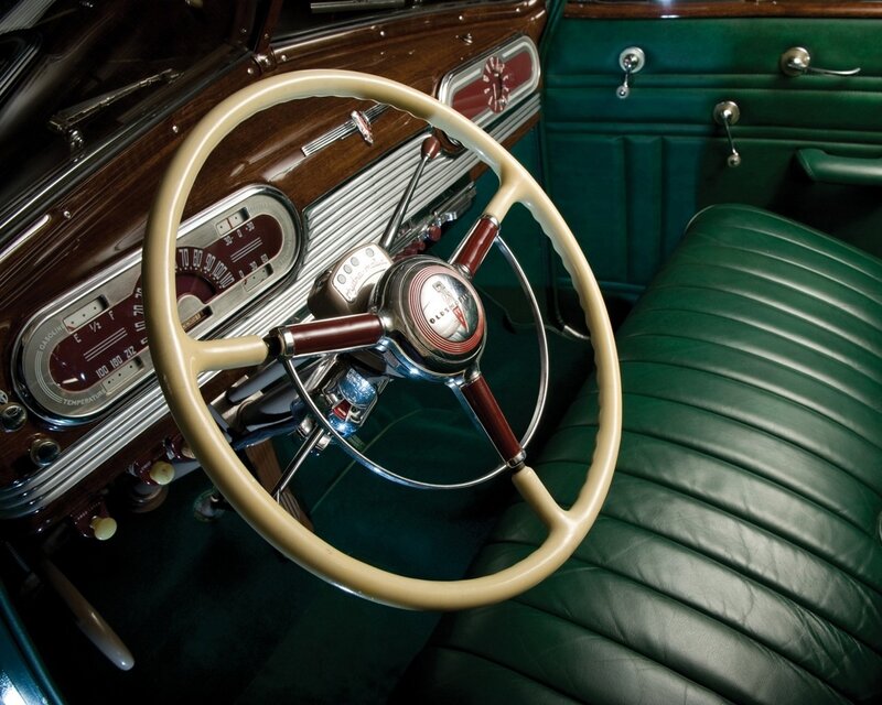 Classic Car Interior — Green