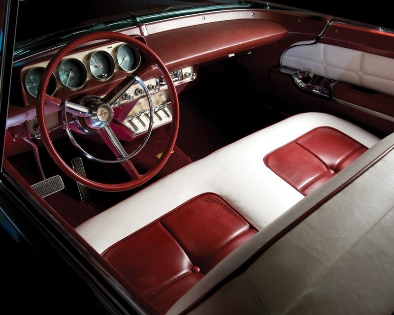 Classic Car Interior — Red, Dramatic