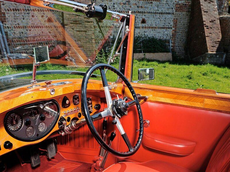 Classic Car Interior — Red, Serene