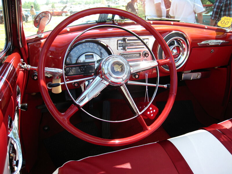 Classic Car Interior — Red