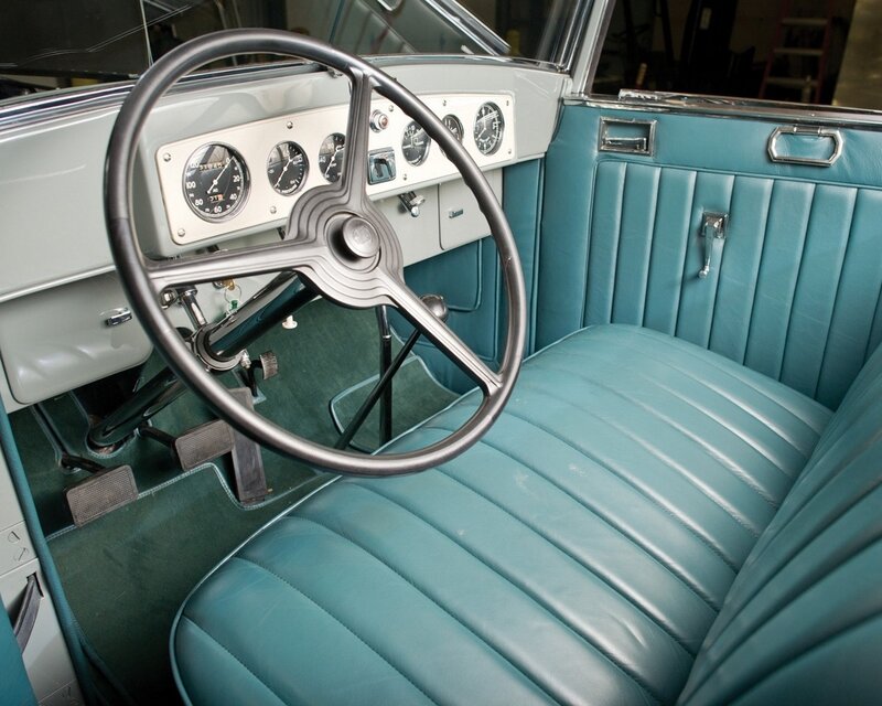 Classic Car Interior — Teal