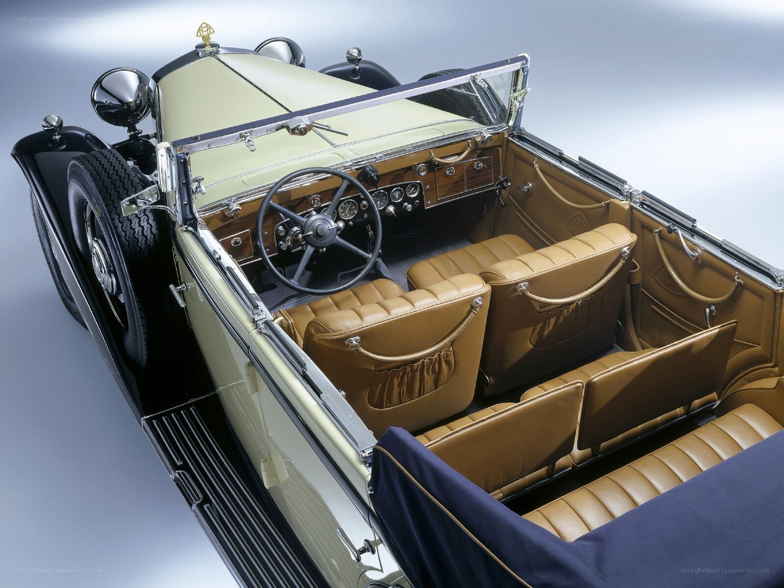 Classic car interior view