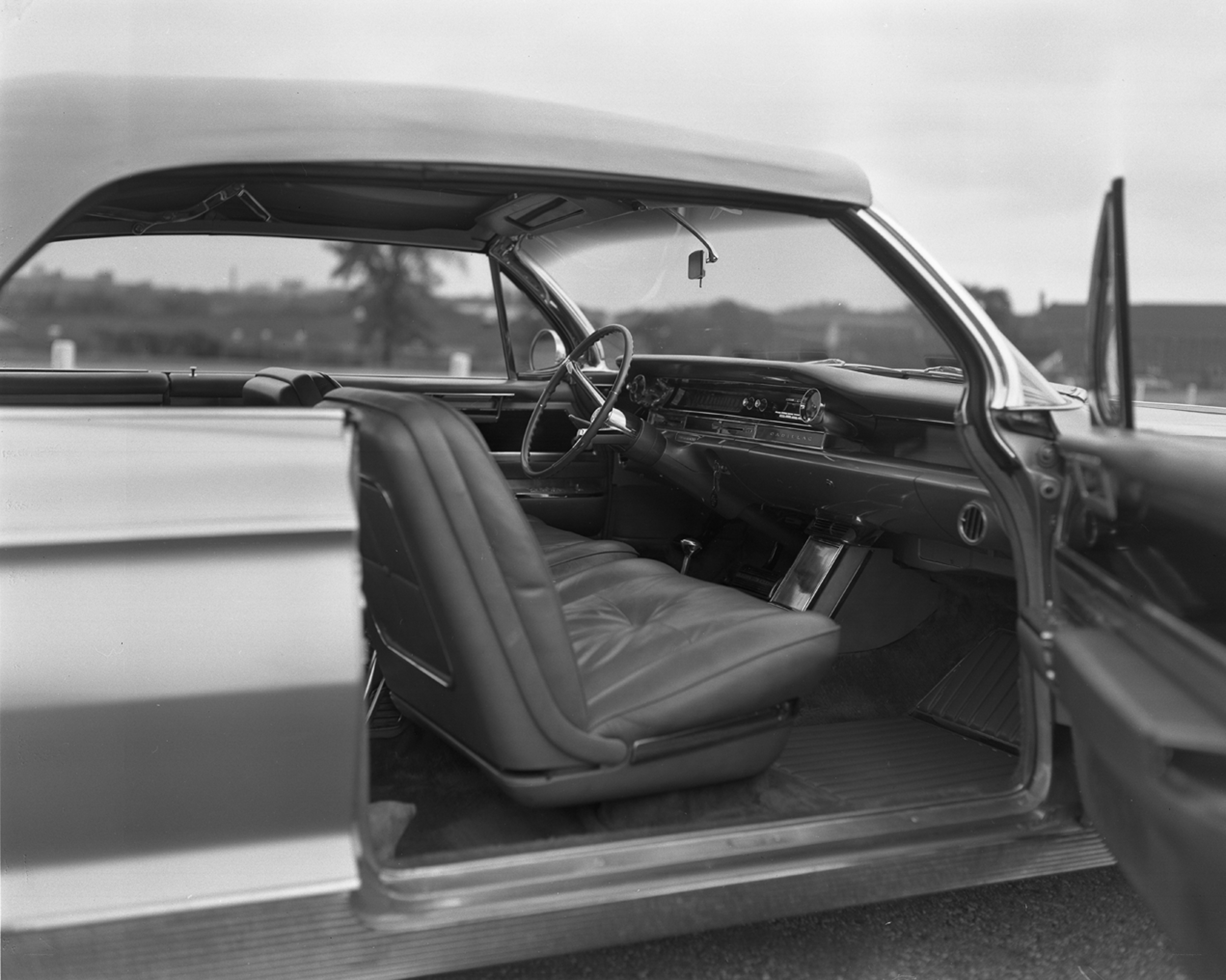 classic car interior view