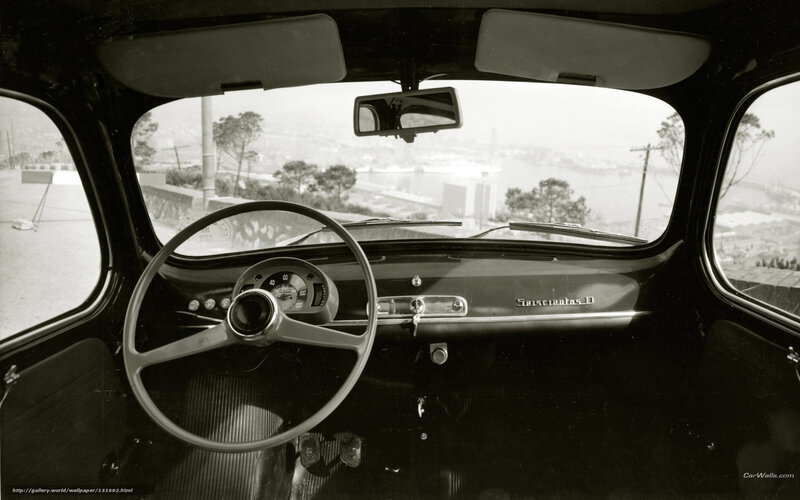Classic car interior view