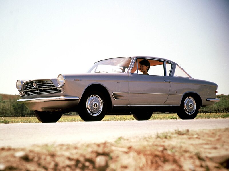 Classic car on a country road