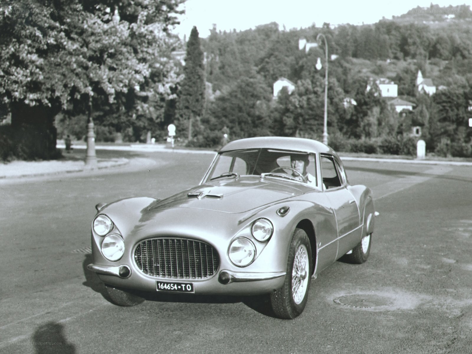 Classic car on a road