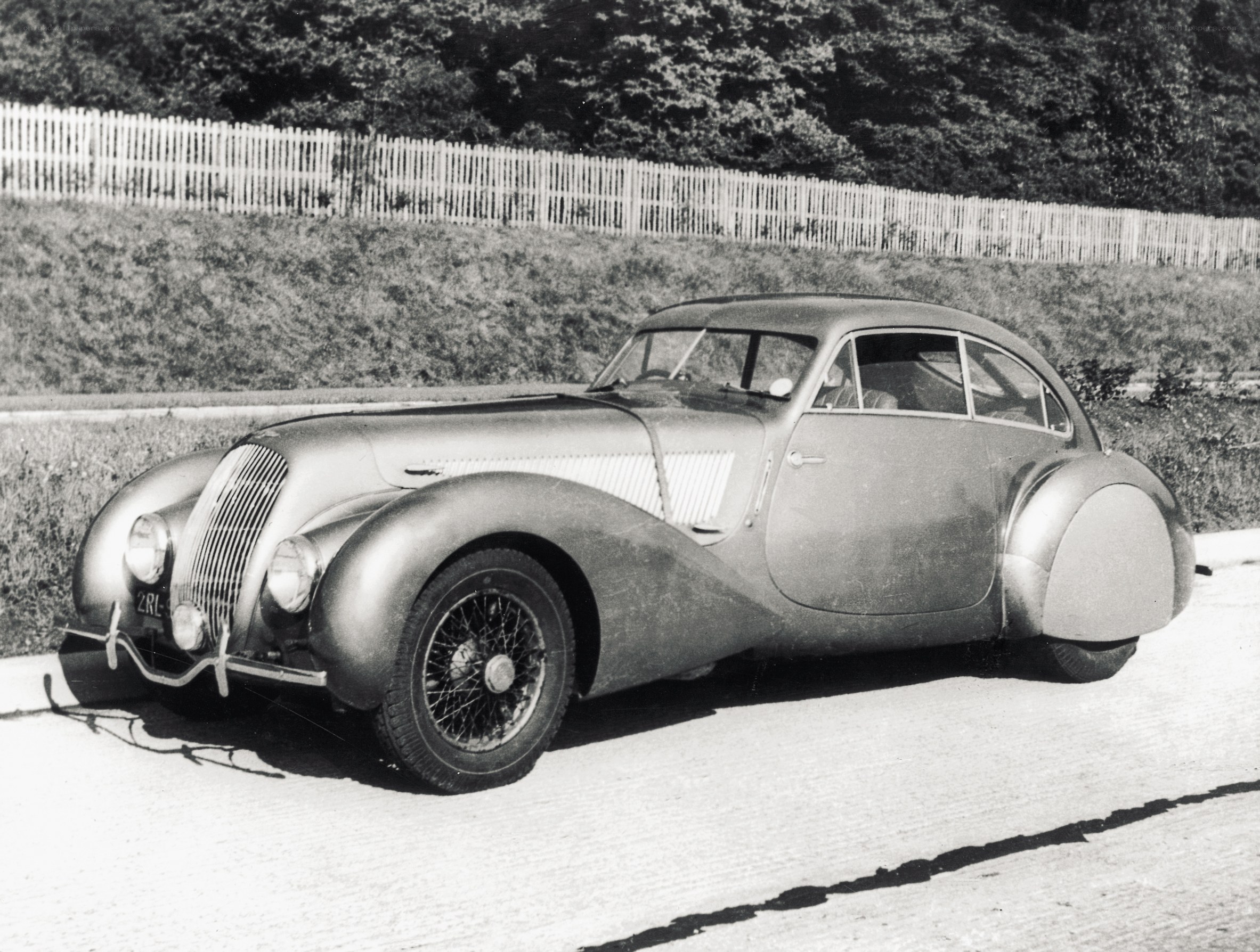 Classic car on a road
