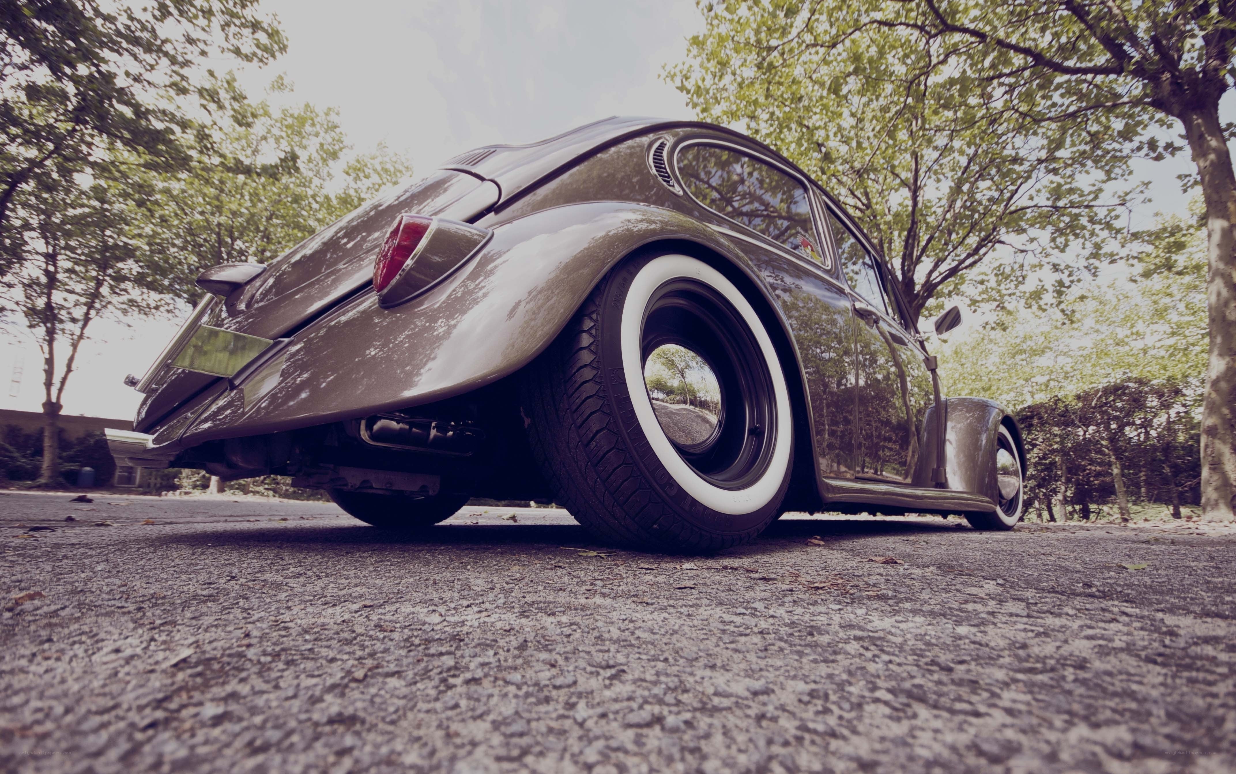 classic car on asphalt