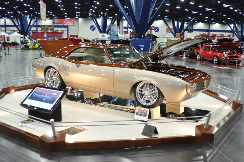 Classic Car on Display — Brown