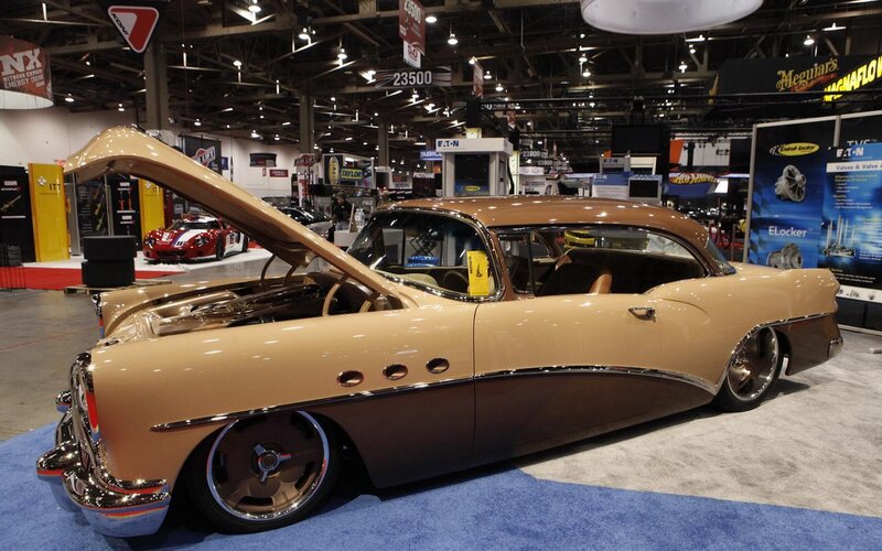 Classic Car on Display — Tan