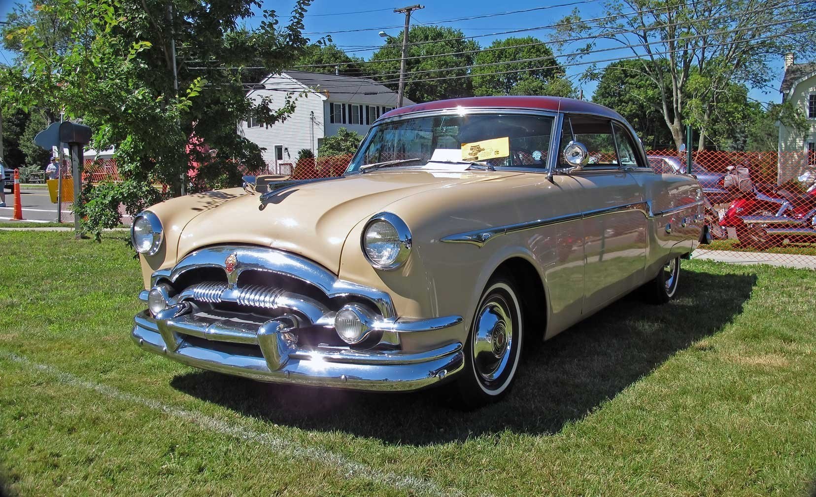 Classic car on display