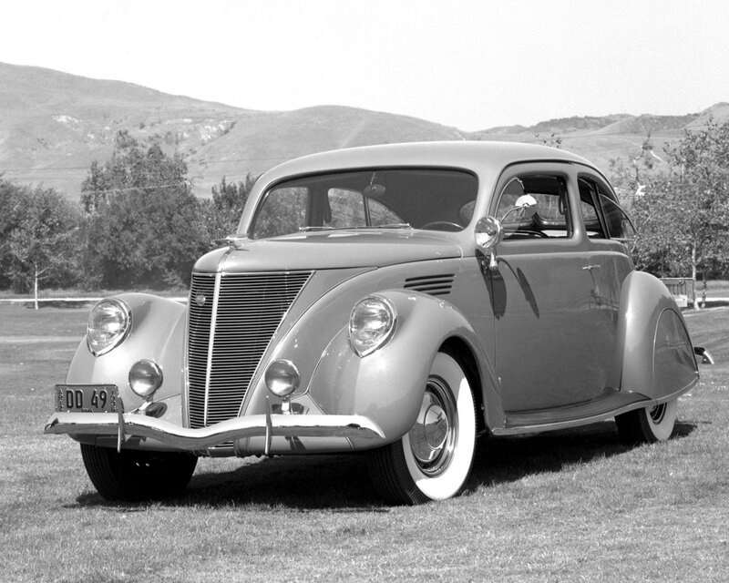 Classic car on grass