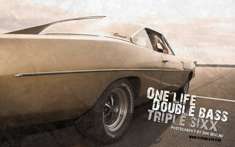 classic car on the road