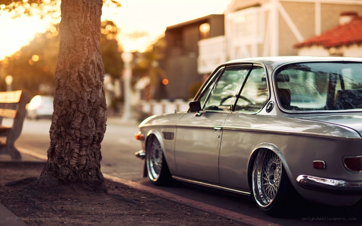 Classic car parked on a street