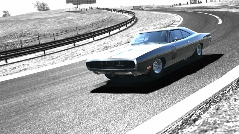 Classic car racing on track