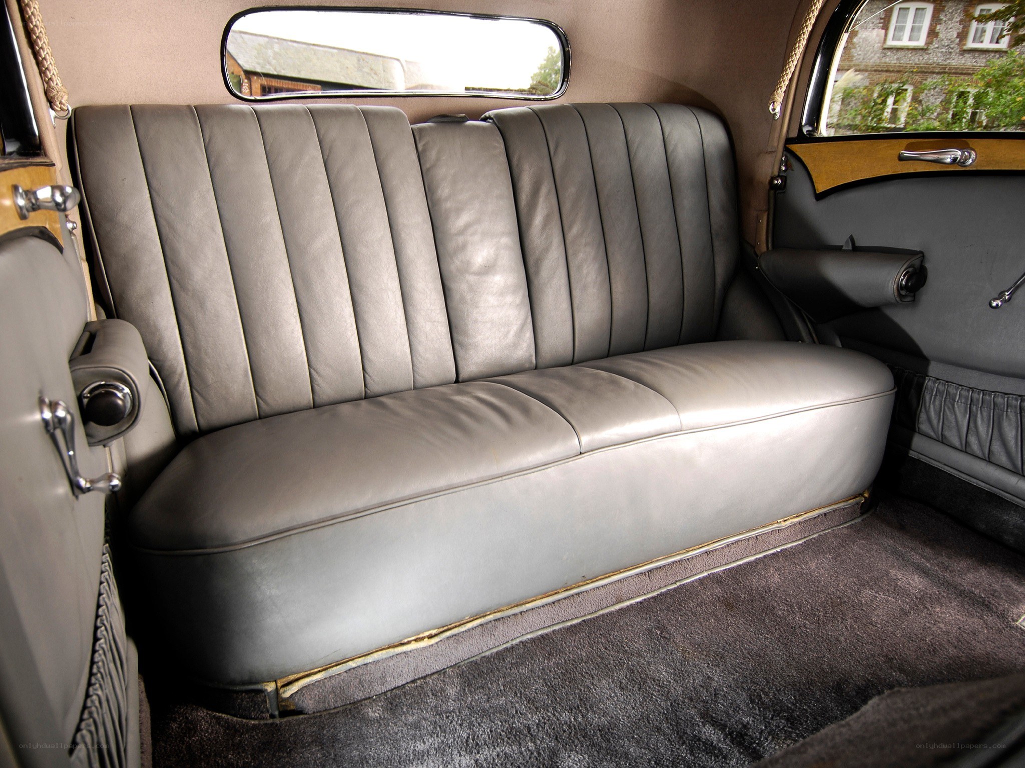 Classic car rear bench seat
