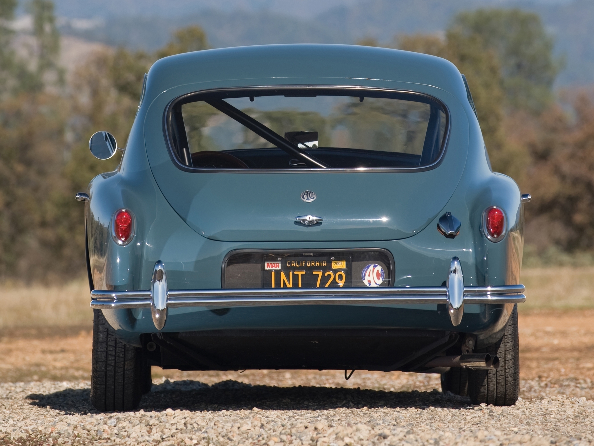 Classic car rear view