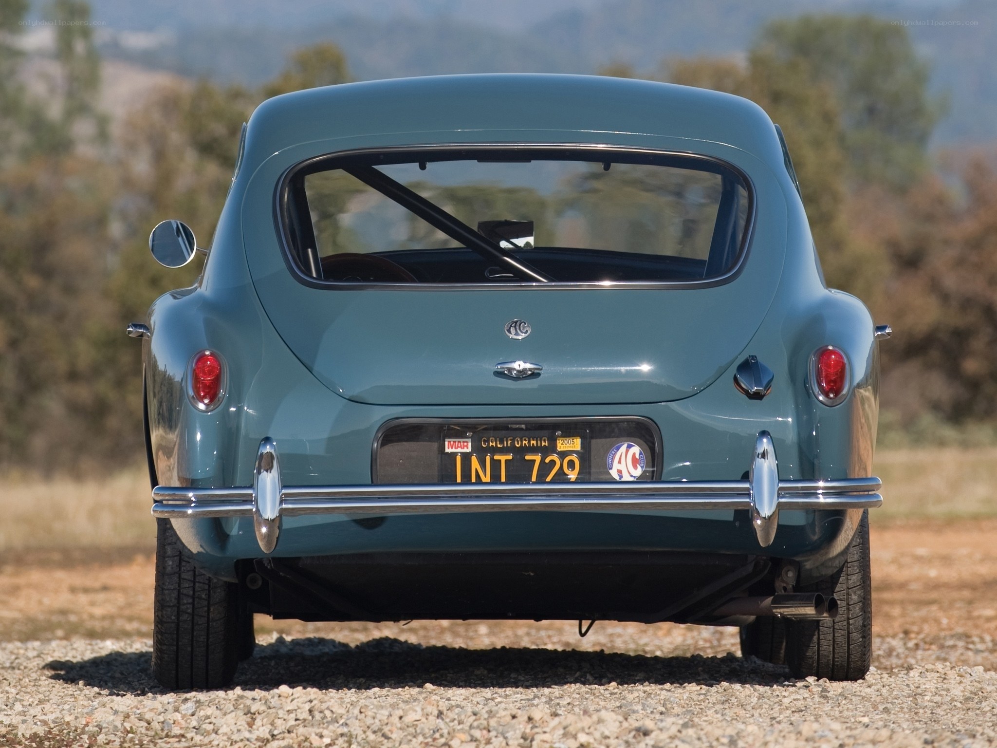 Classic car rear view