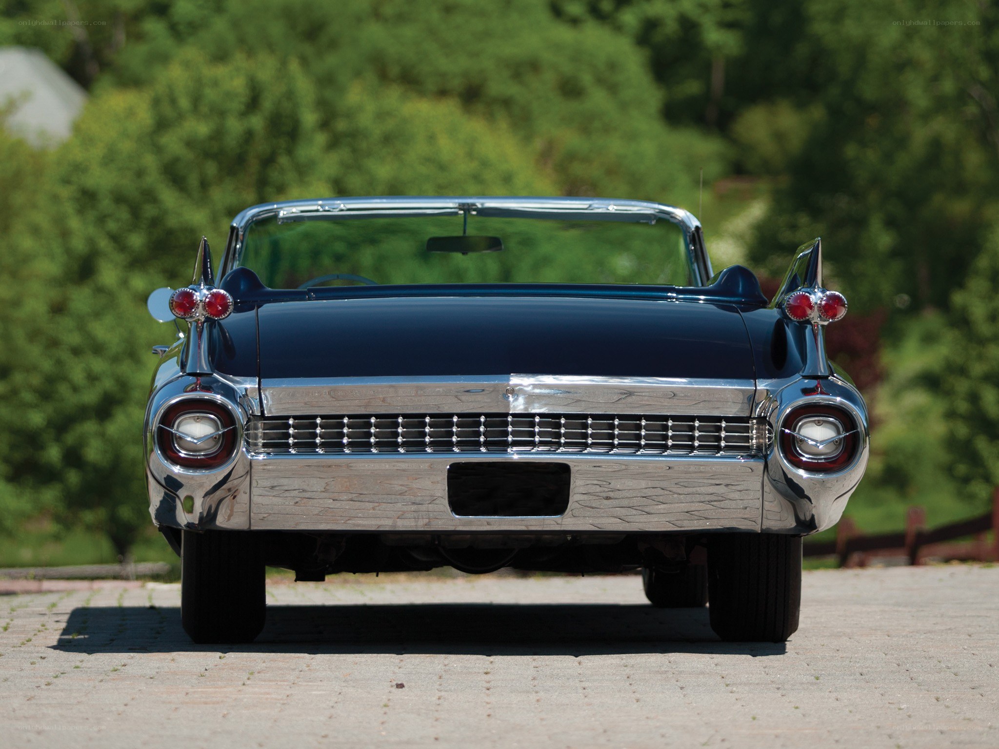Classic car rear view