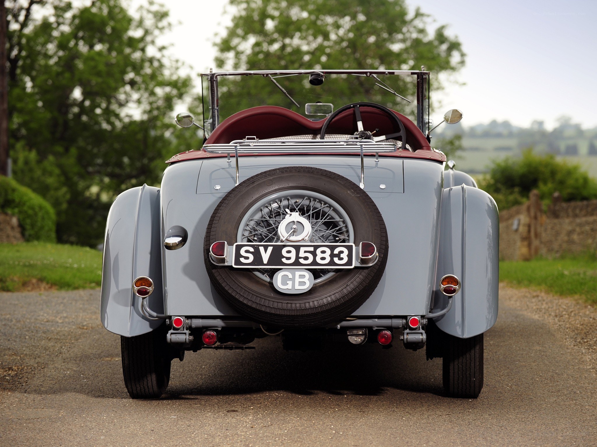 classic car rear view