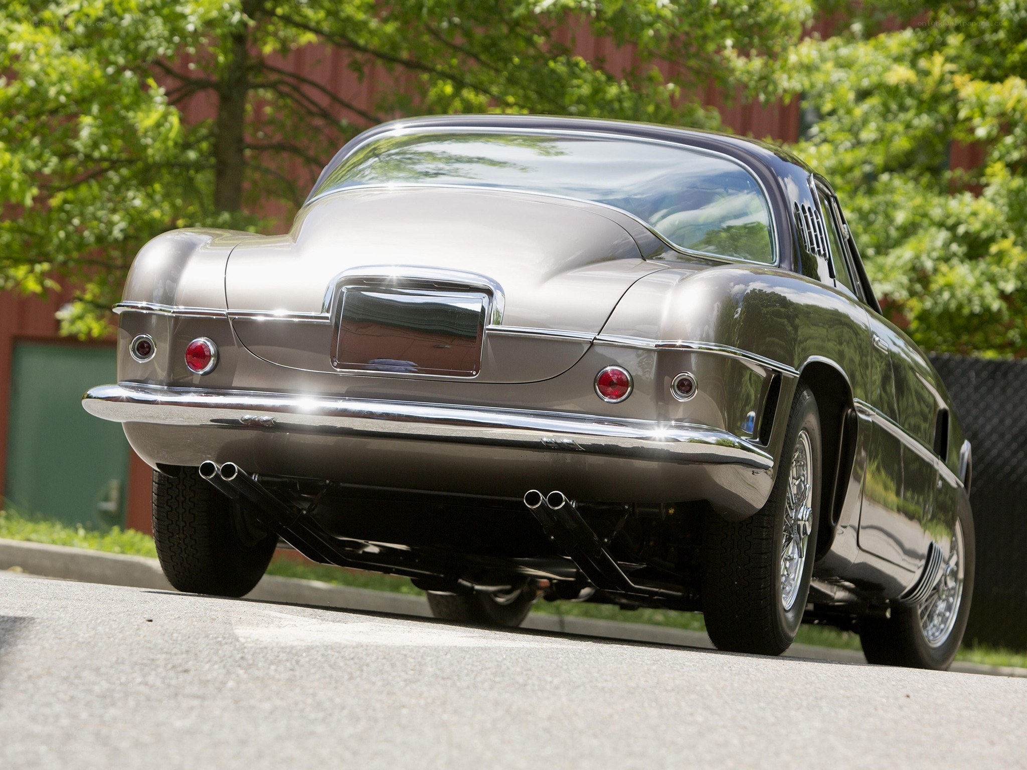classic car rear view
