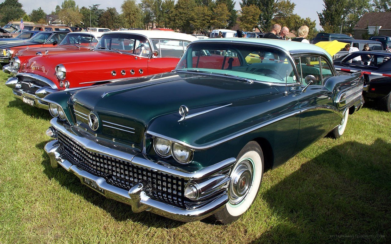 Classic car show display