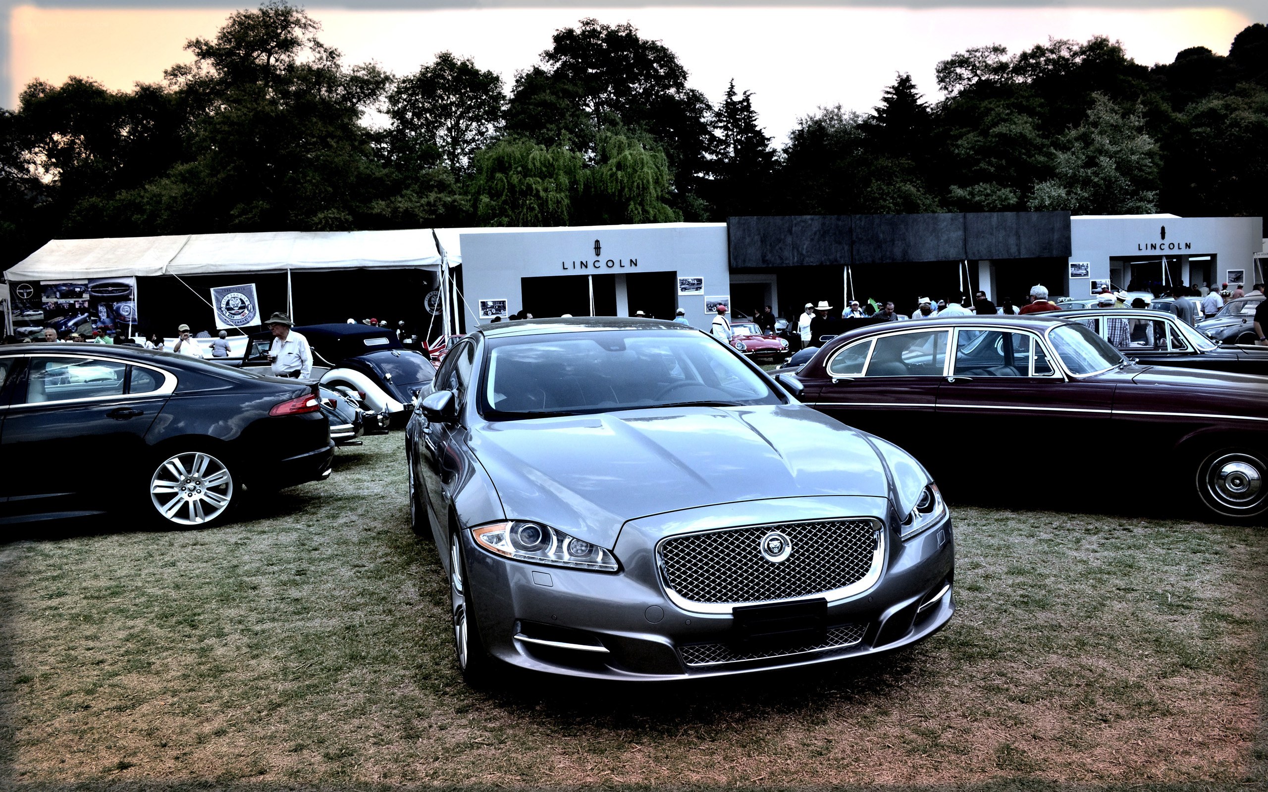 Classic car show display