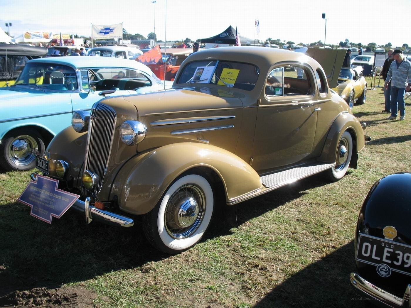 Classic car show display