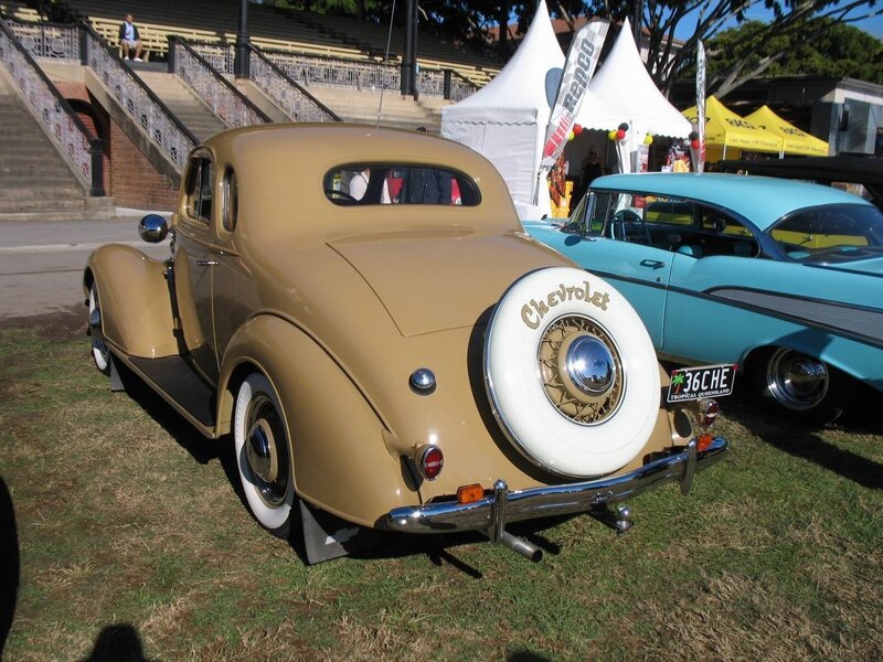 Classic car show display