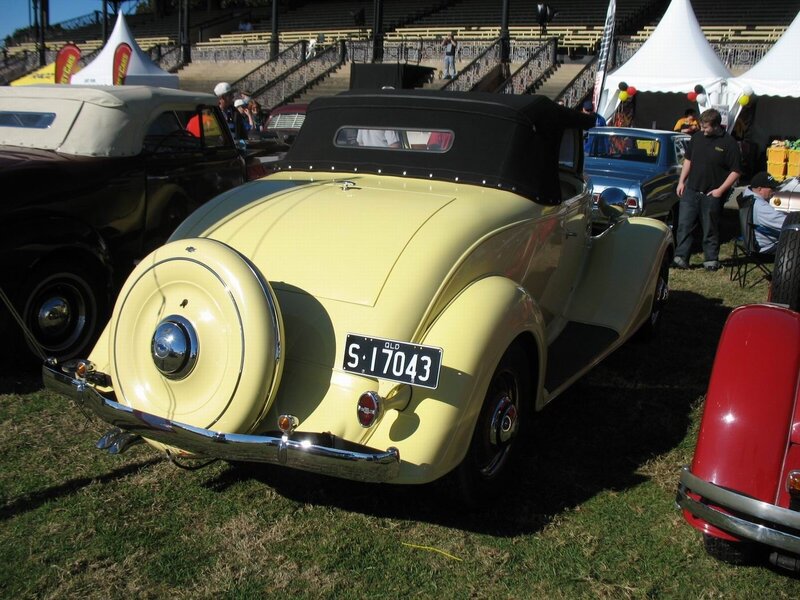 Classic car show display