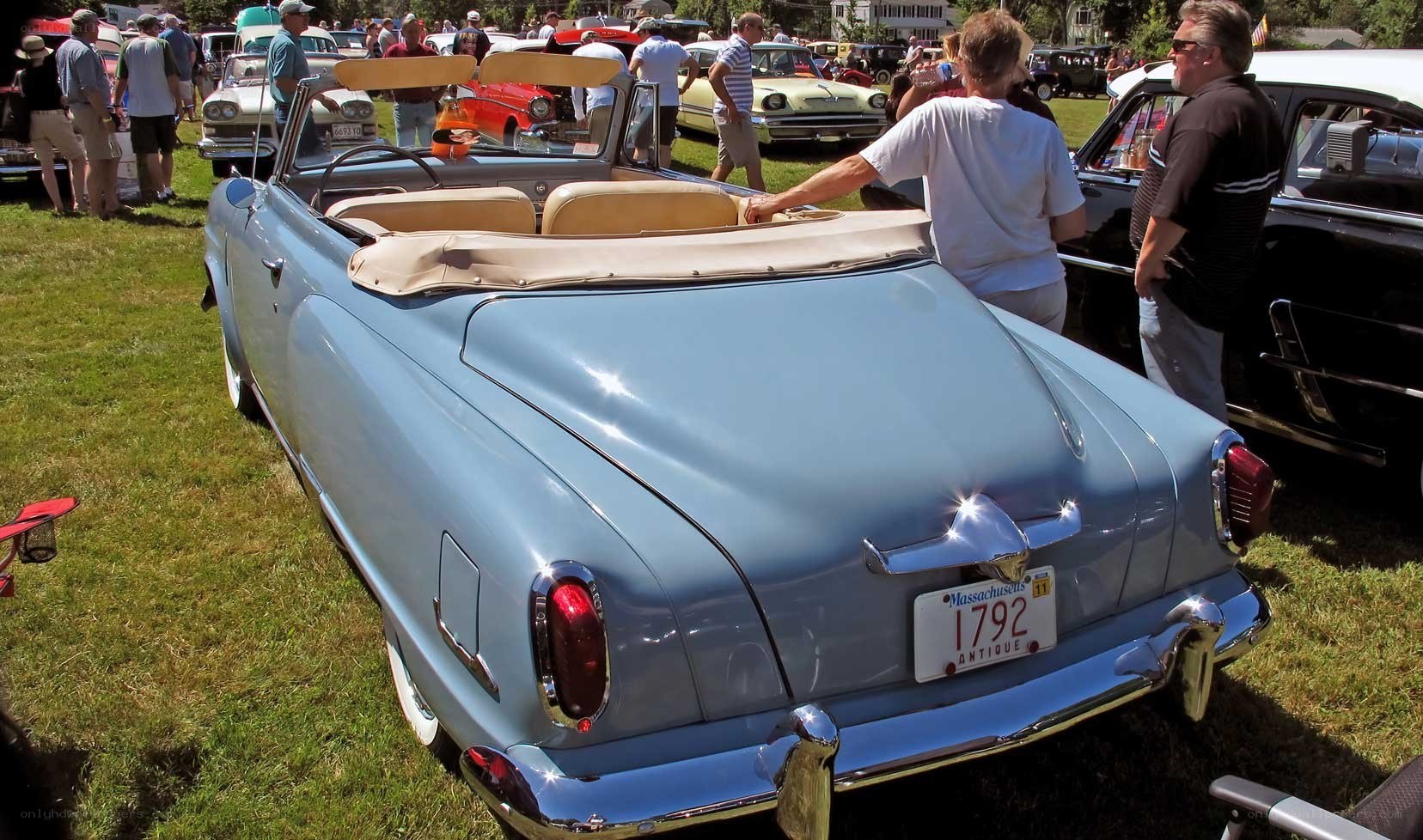 Classic car show display