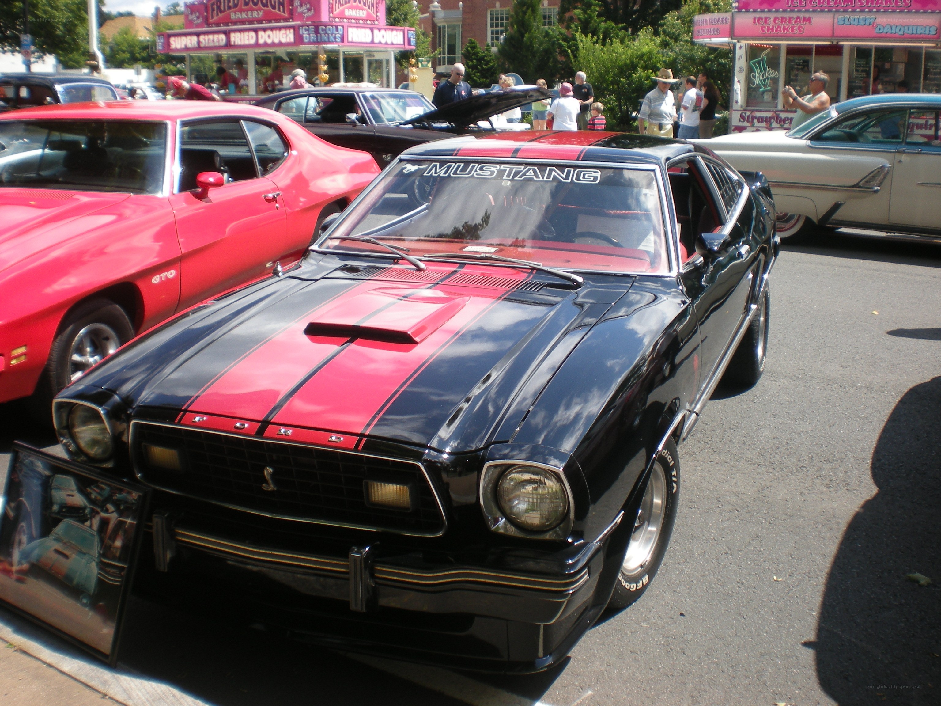 Classic car show display