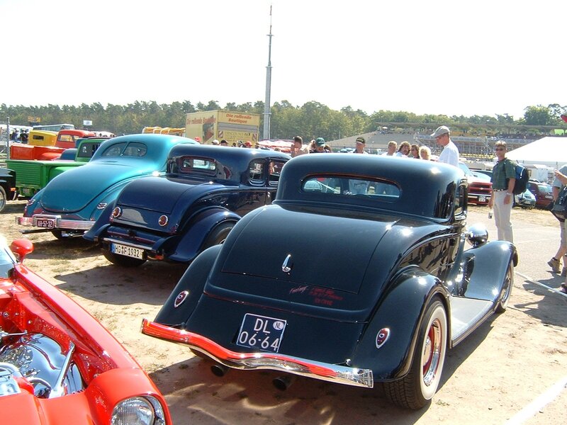 Classic car show display