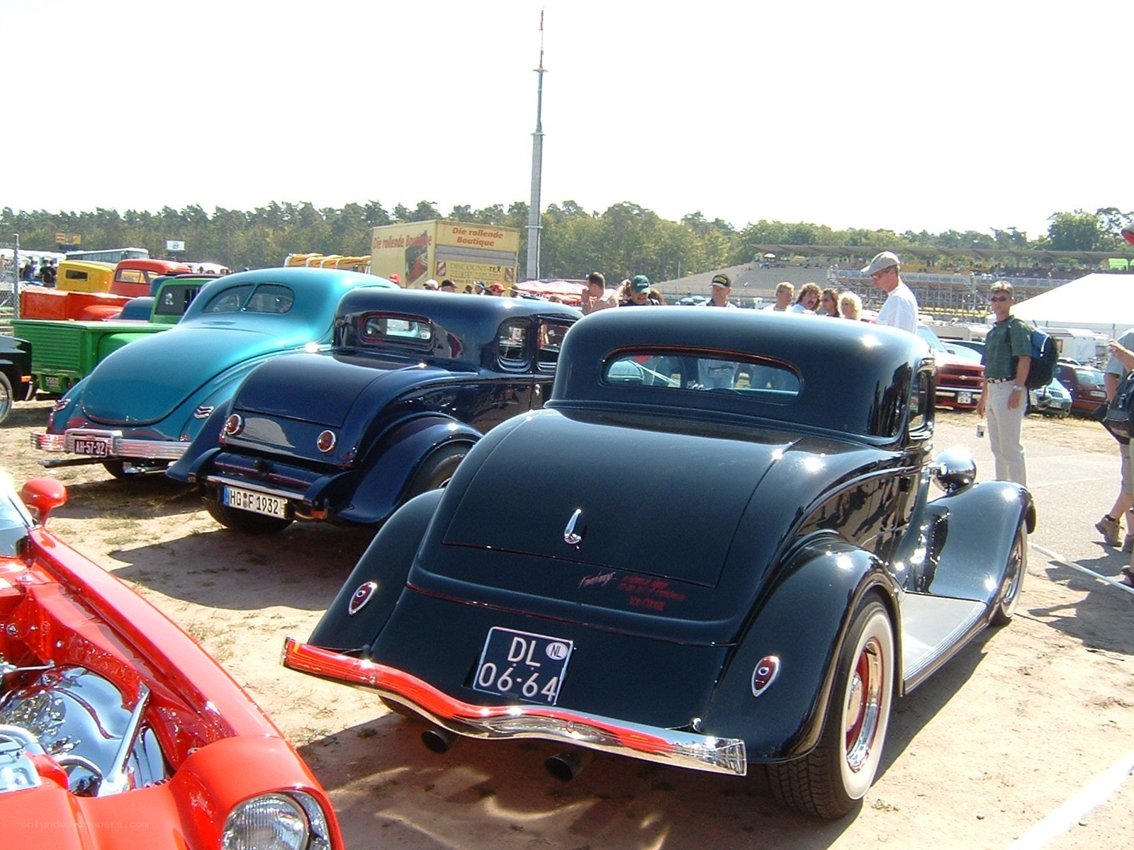 Classic car show display