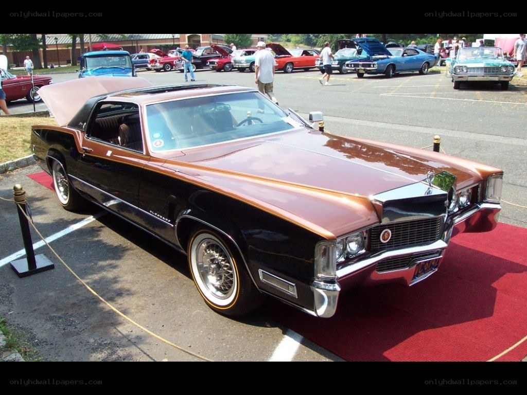 Classic car show display