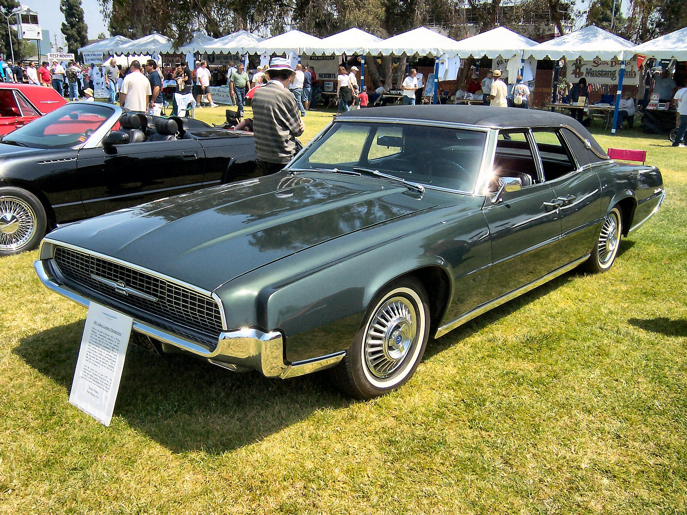 Classic car show display